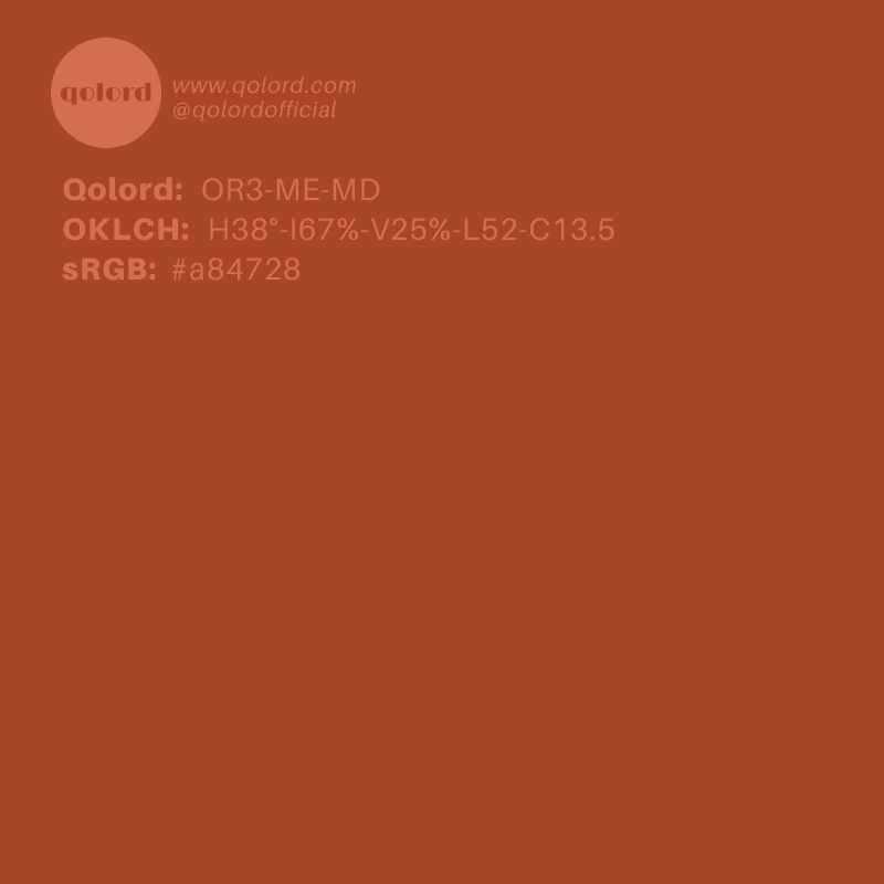 Medium-Dark Medium Orange | OR3-ME-MD