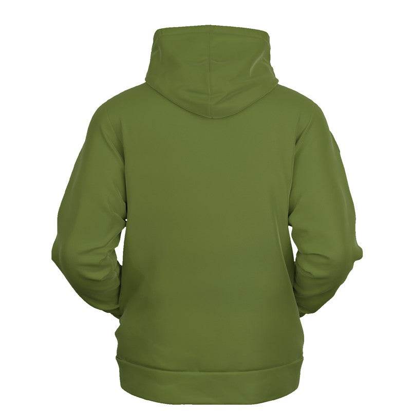 Olive Green Hoodie (L-MU-DA) - Ghost Back