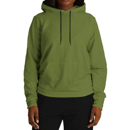 Olive Green Hoodie (L-MU-DA) - Woman Front