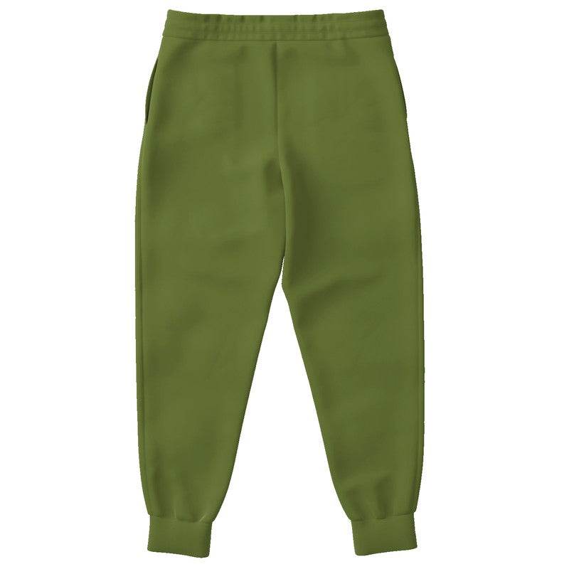 Olive Green Joggers (L-MU-DA) - Back