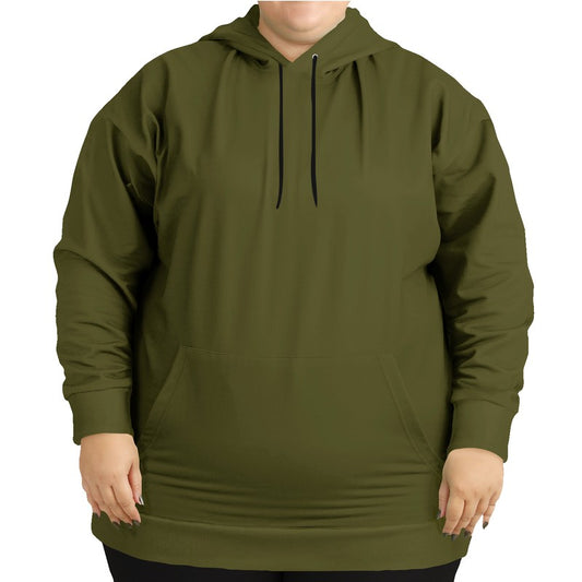Olive Hoodie PLUS (LY2-FM-DA) - Woman Front PLUS