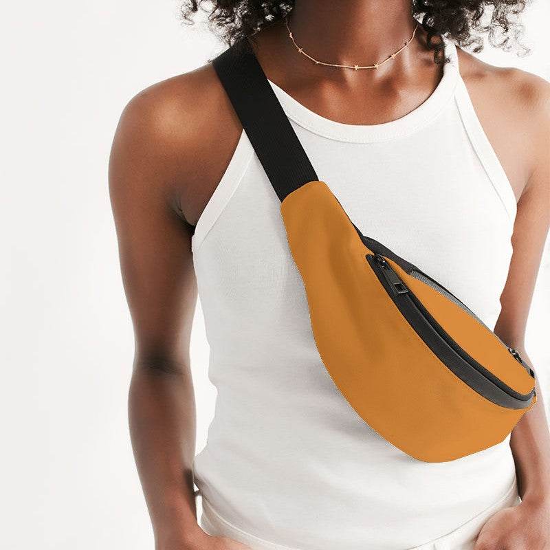 Orange Belt Bag (O-BR-ME) - Woman Front CloseUp