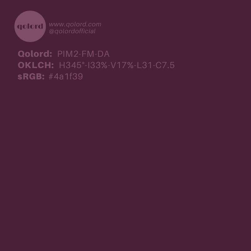 Dark Fully-Muted Magenta | PIM2-FM-DA
