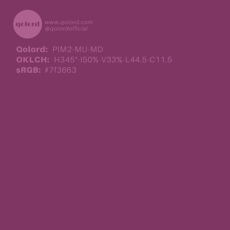 Medium-Dark Muted Magenta | PIM2-MU-MD