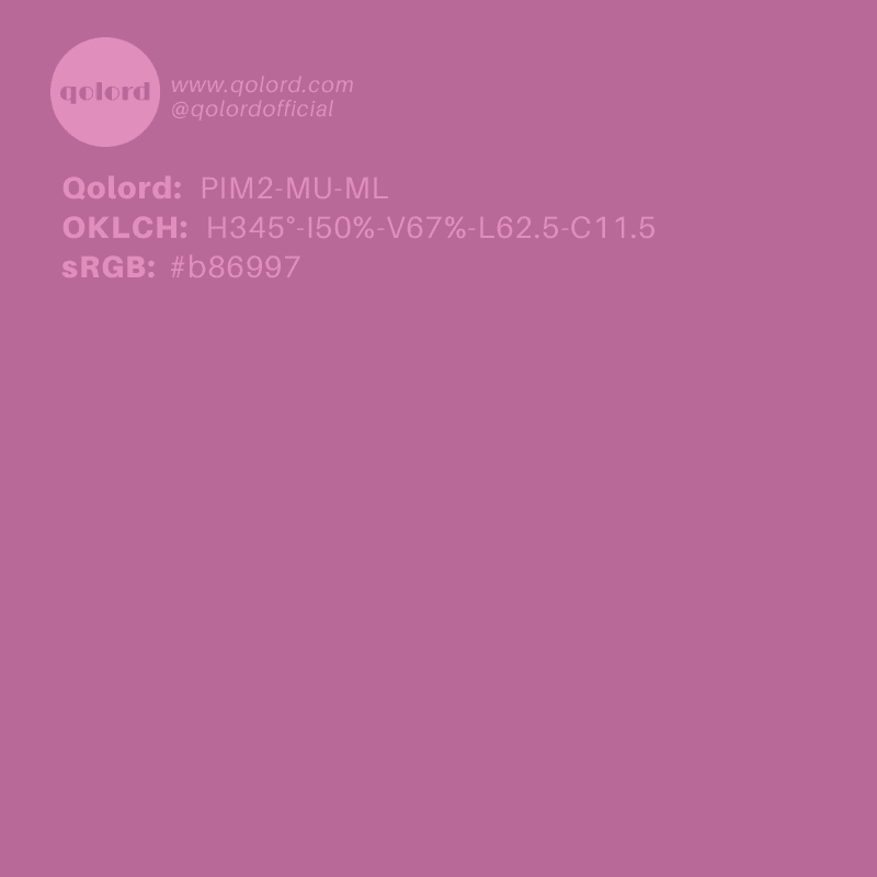 Medium-Light Muted Magenta | PIM2-MU-ML