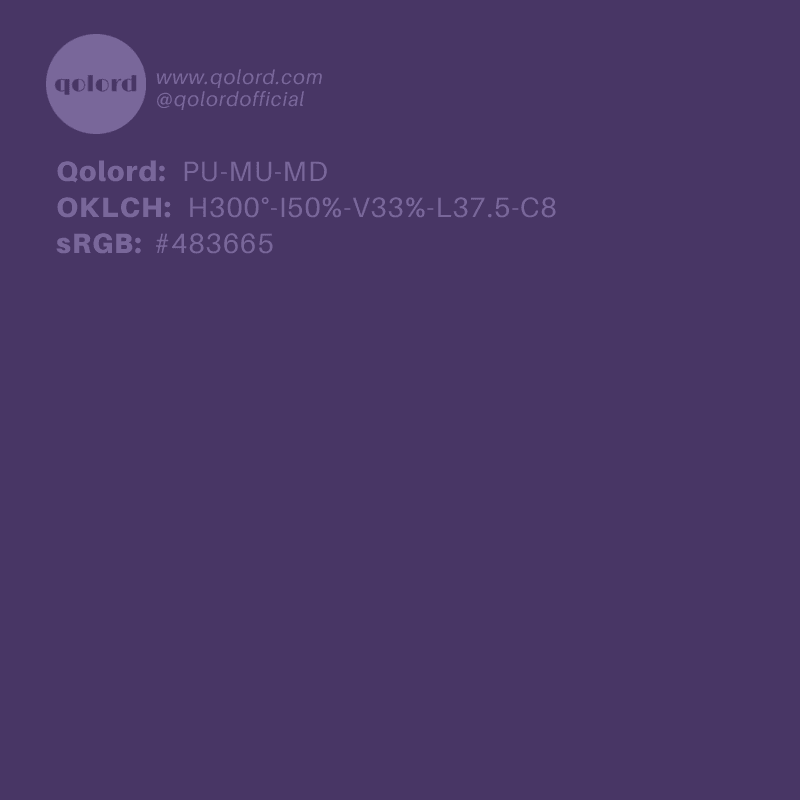 Medium-Dark Muted Purple | PU-MU-MD