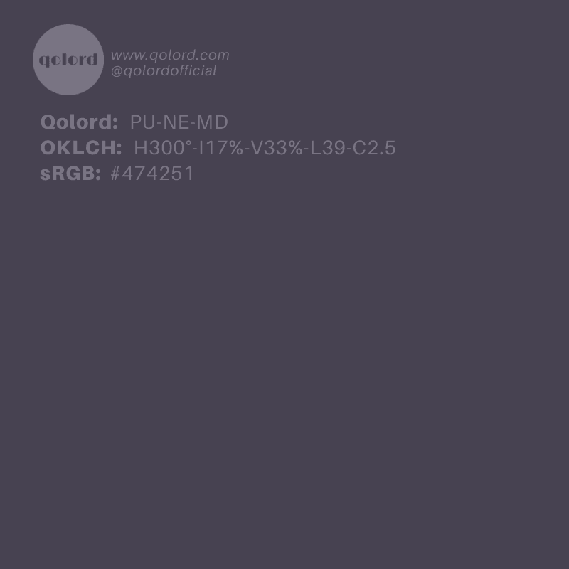 Medium-Dark Neutral Purple | PU-NE-MD
