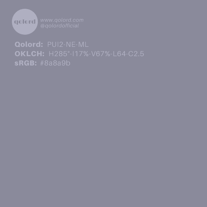 Medium-Light Neutral Indigo | PUI2-NE-ML