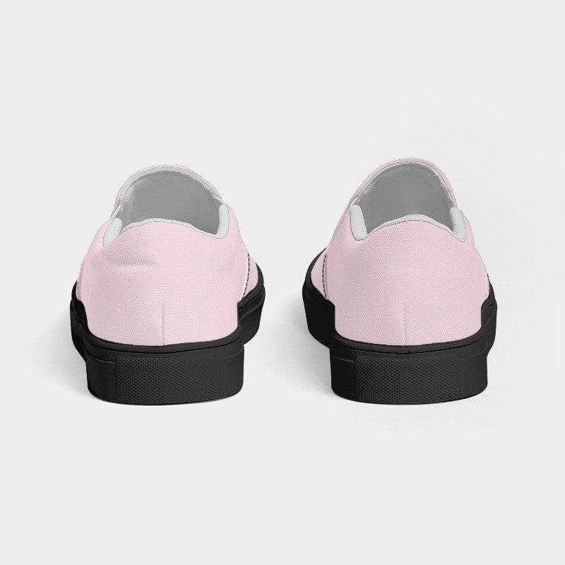 Pale Pink Women's Slip-On Canvas Sneakers (PI-NE-LI) - Back