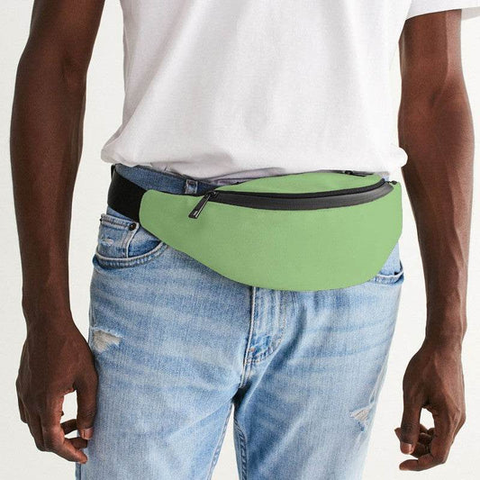 Pastel Green Belt Bag (GL2-ME-LI) - Man Front CloseUp