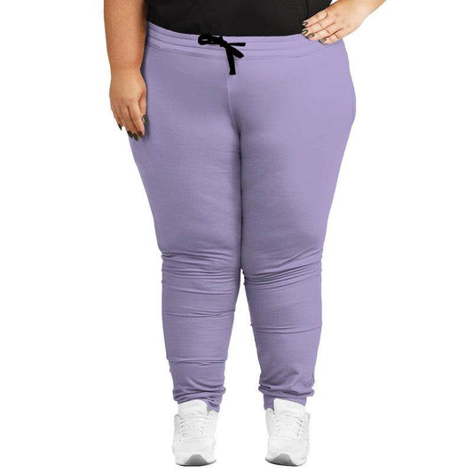 Pastel Purple Joggers PLUS (PU-MU-LI) - Woman Front PLUS