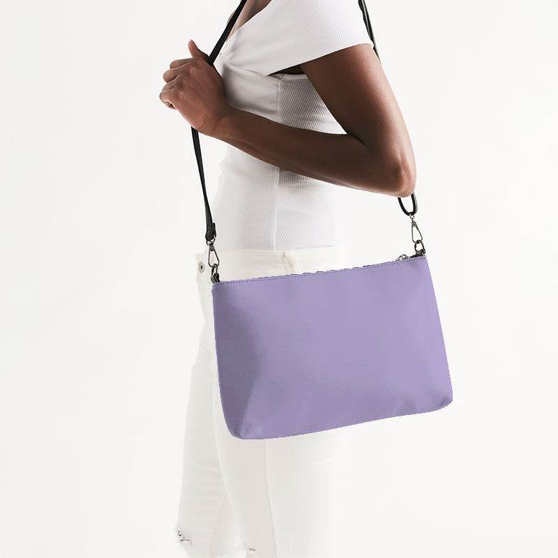 Pastel Purple Zip Pouch (PU-MU-LI) - Side CloseUp