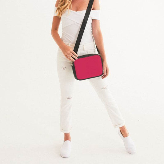 Pink-Red Crossbody Bag (RPI2-BR-ME) - Woman Front