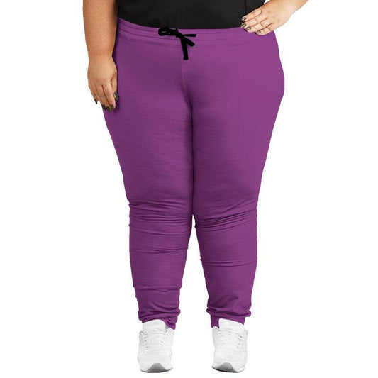 Plum Joggers PLUS (M-ME-ME) - Woman Front PLUS