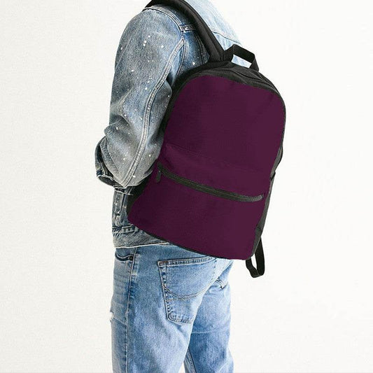 Plum Wine Canvas Backpack (PIM2-MU-DE) - Man Back CloseUp