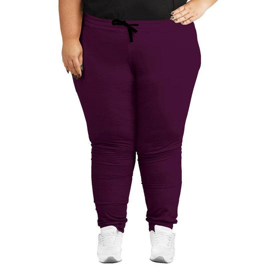 Plum Wine Joggers PLUS (PIM2-MU-DE) - Woman Front PLUS