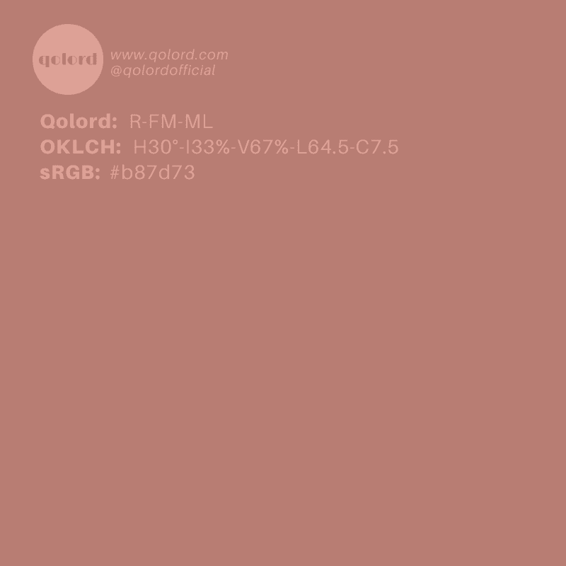 Medium-Light Fully-Muted Red | R-FM-ML