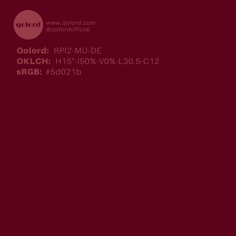 Deep Muted Red | RPI2-MU-DE