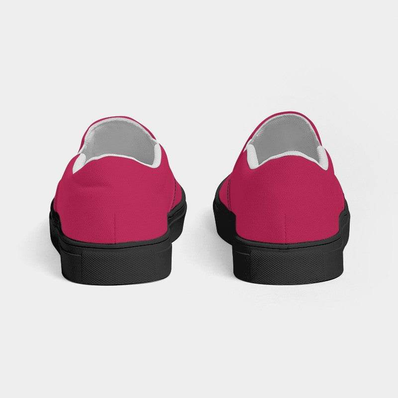 Raspberry Men's Slip-On Canvas Sneakers (RPI3-CL-DE) - Back