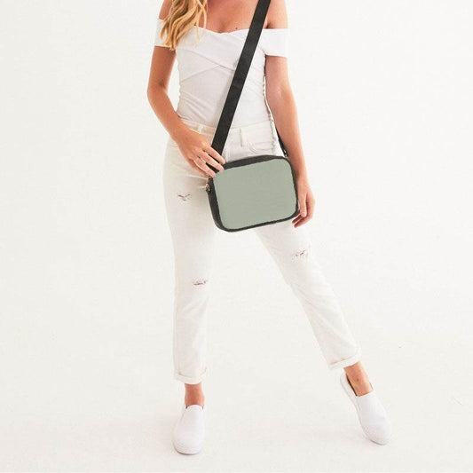 Silver Lace Crossbody Bag (L-NE-LG) - Woman Front