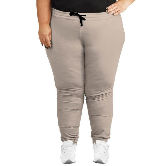 Taupe Gray Joggers PLUS (O-NE-LG) - Woman Front PLUS