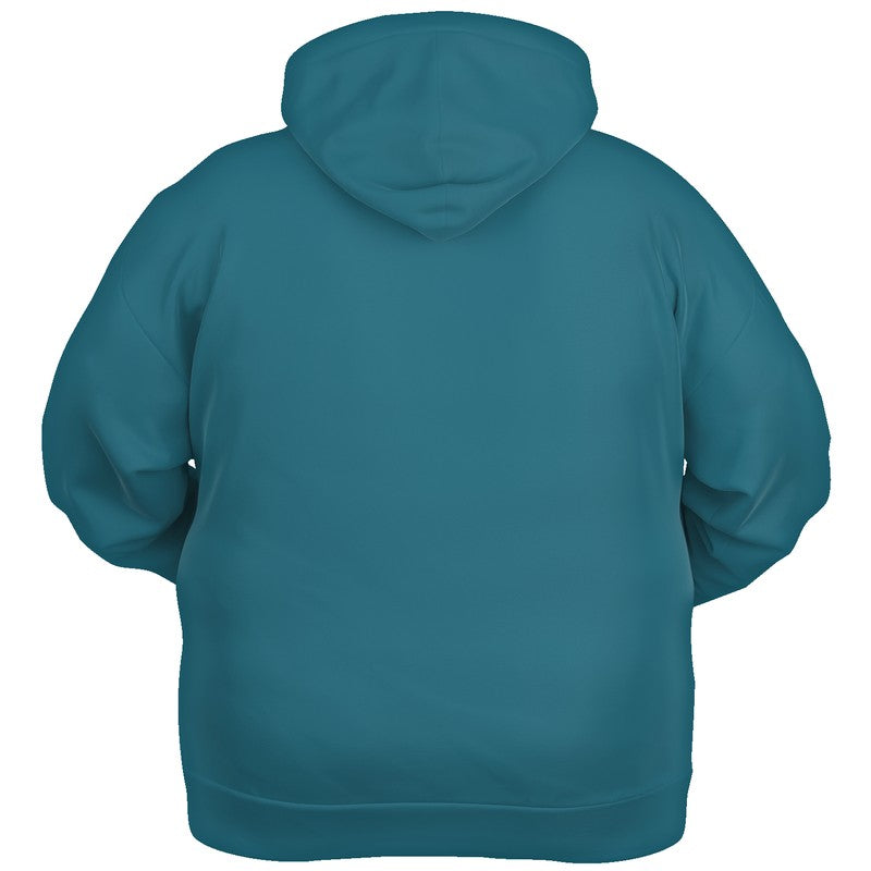 Teal Blue Hoodie PLUS (BC3-ME-DE) - Ghost Back PLUS