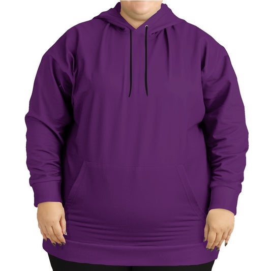 Vintage Purple Hoodie PLUS (MPU1-ME-MD) - Woman Front PLUS