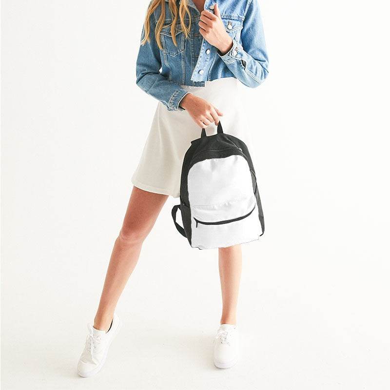 White Canvas Backpack (N-FN-WH) - Woman