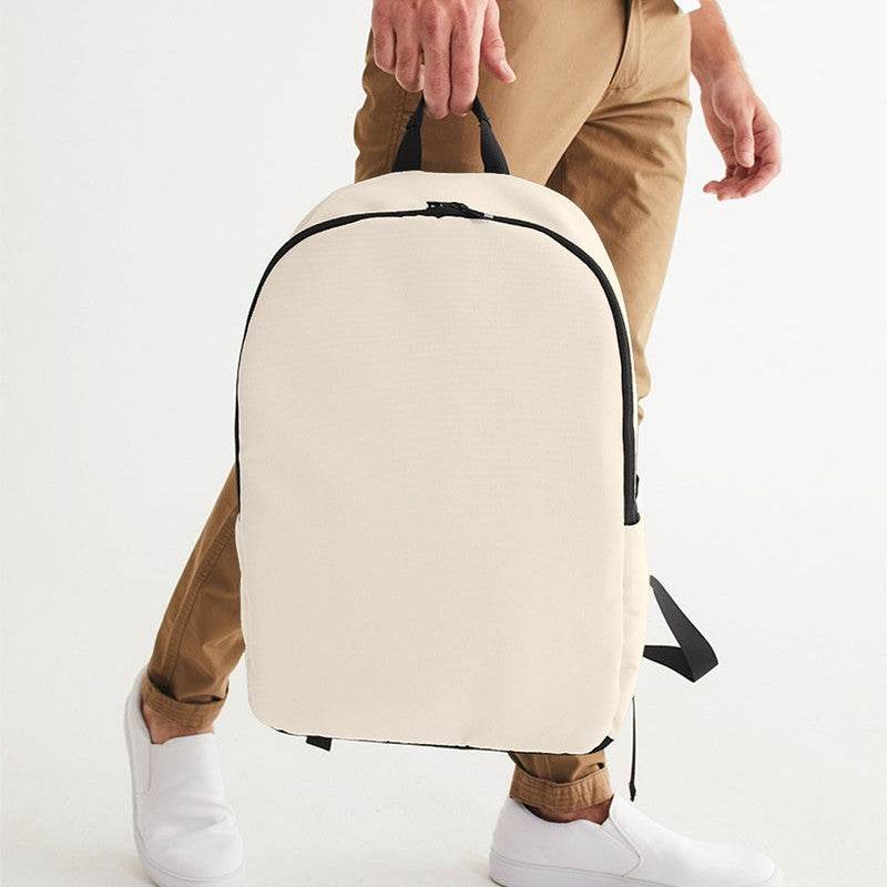 Wintage White Waterproof Backpack (YO2-NE-LI) - Man Holding CloseUp