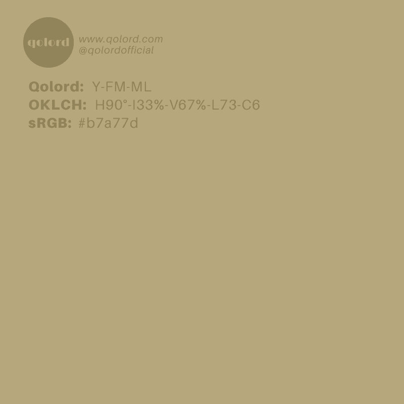 Medium-Light Fully-Muted Yellow | Y-FM-ML