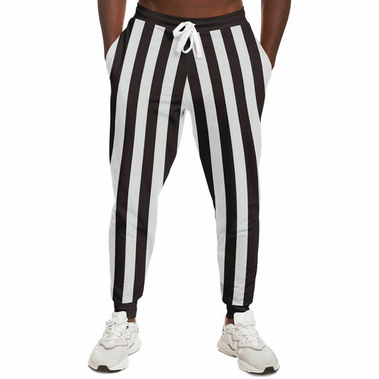 Brown Striped Classy Unisex Joggers with PLUS sizes