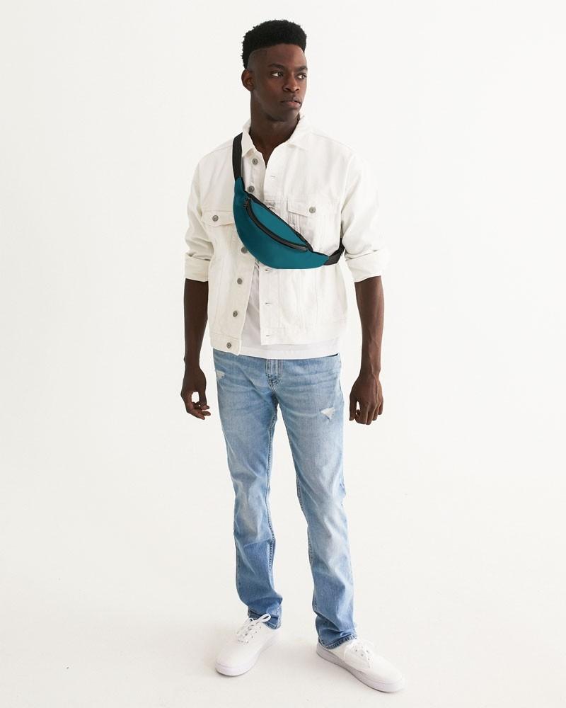 Medium Dark Warm Cyan Belt Bag C100M0Y25K60 - Man Front
