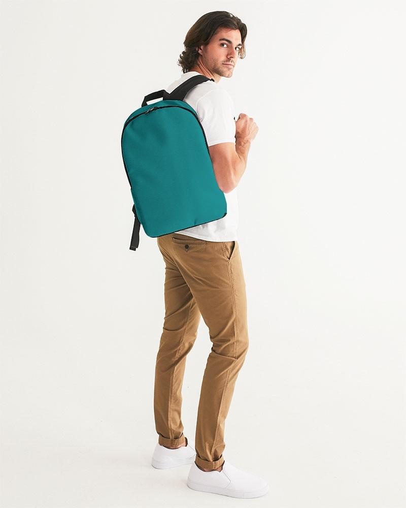 Muted Green Cyan Waterproof Backpack C100M0Y38K30 - Man 2
