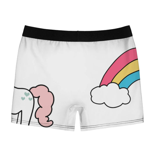 Wake Up and Be Awesome Unicorn Rainbow Boxer Briefs - Qolord