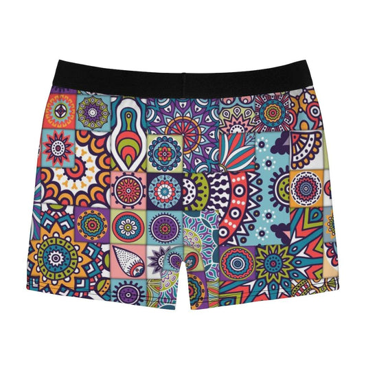 Colorful African Ethnic Pattern Boxer Briefs - Qolord