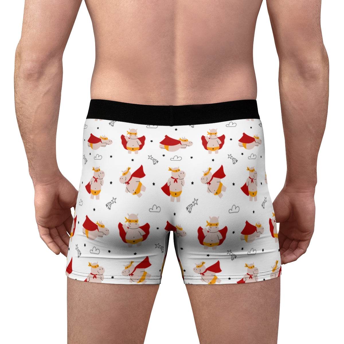 Don't Stop Until You're Proud Super Hippopotamus Boxer Briefs - Qolord