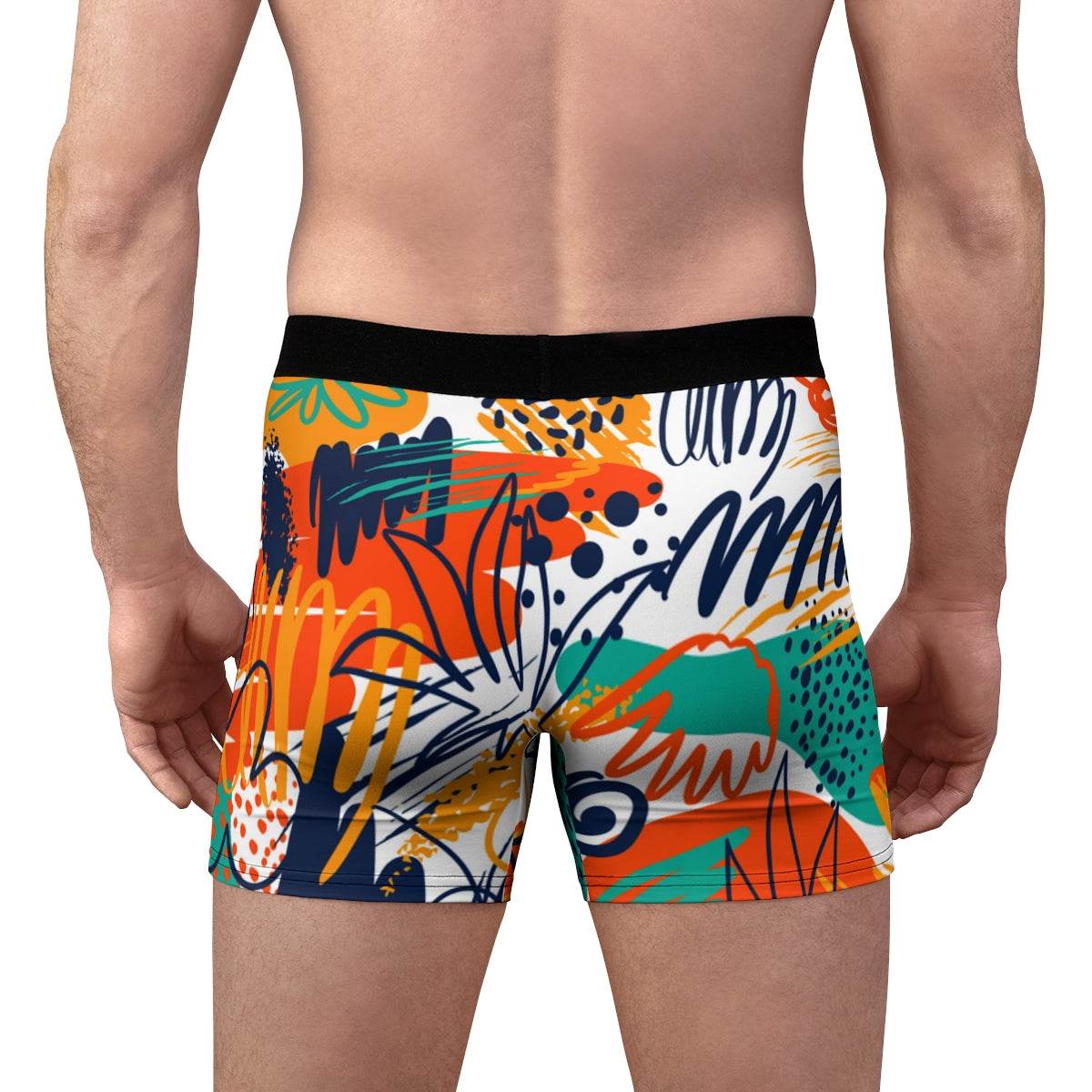 Happiness Is An Inside Job Abstract Color Burst Boxer Briefs - Qolord