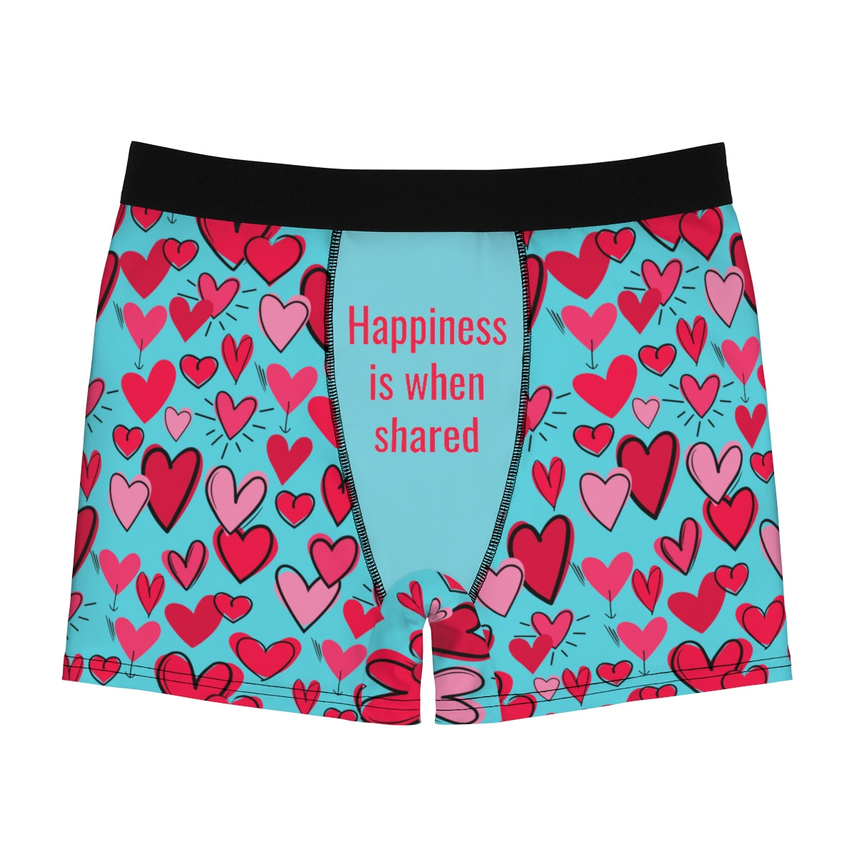 HAXMNOU Heart Printed Valentine's Day Women's Boxer Brief Shorts Underwear,  Super Soft, Seamless Comfort for All Day Wear K L 