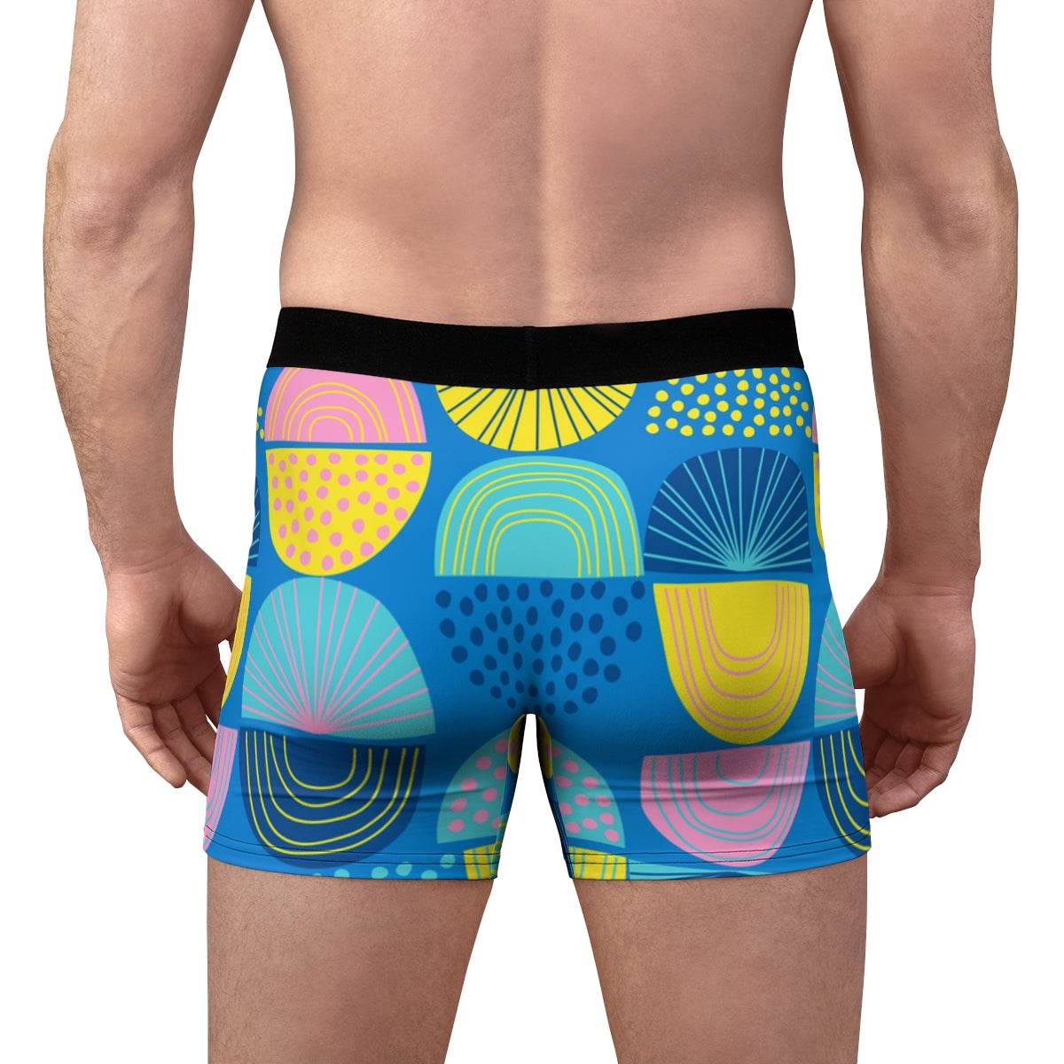 If You Can Dream It You Can Do It Abstract Lemon Slices Boxer Briefs - Qolord