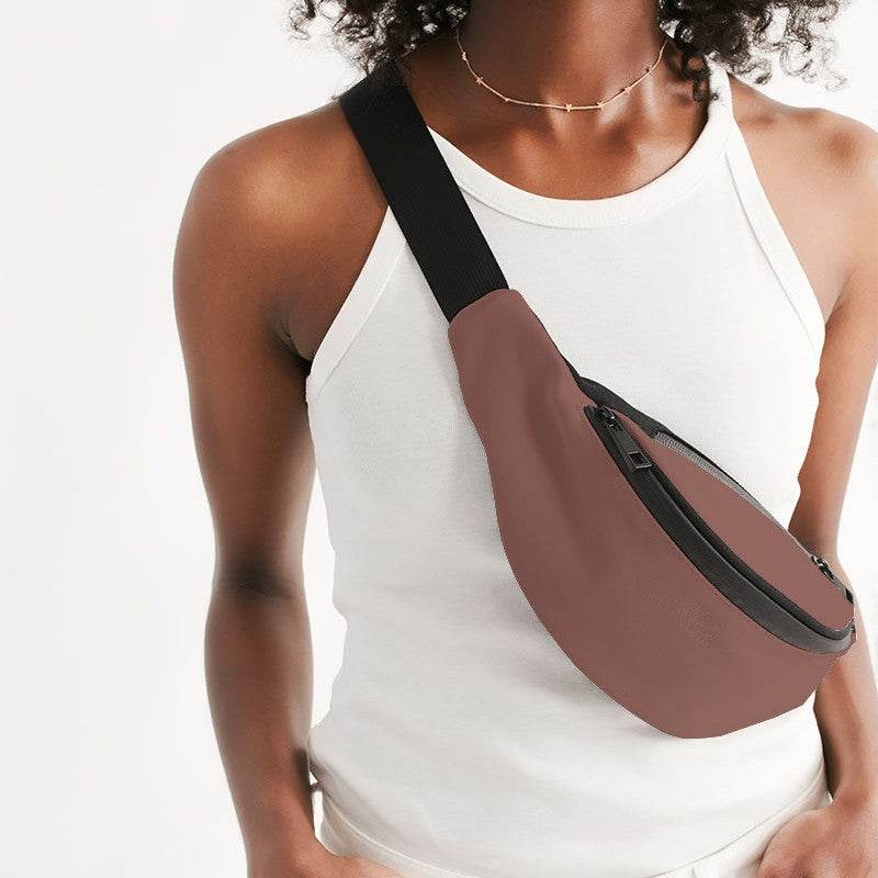 Almond Blush Belt Bag (R-FM-ME) - Woman Front CloseUp