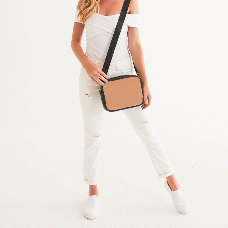 Apricot Crossbody Bag (OR1-ME-LI) - Woman Front