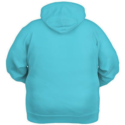 Aqua Blue Hoodie (C60M0Y15K0) - Ghost Back PLUS