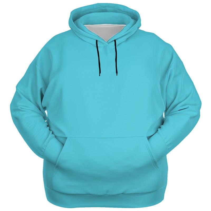 Aqua Blue Hoodie (C60M0Y15K0) - Ghost Front PLUS