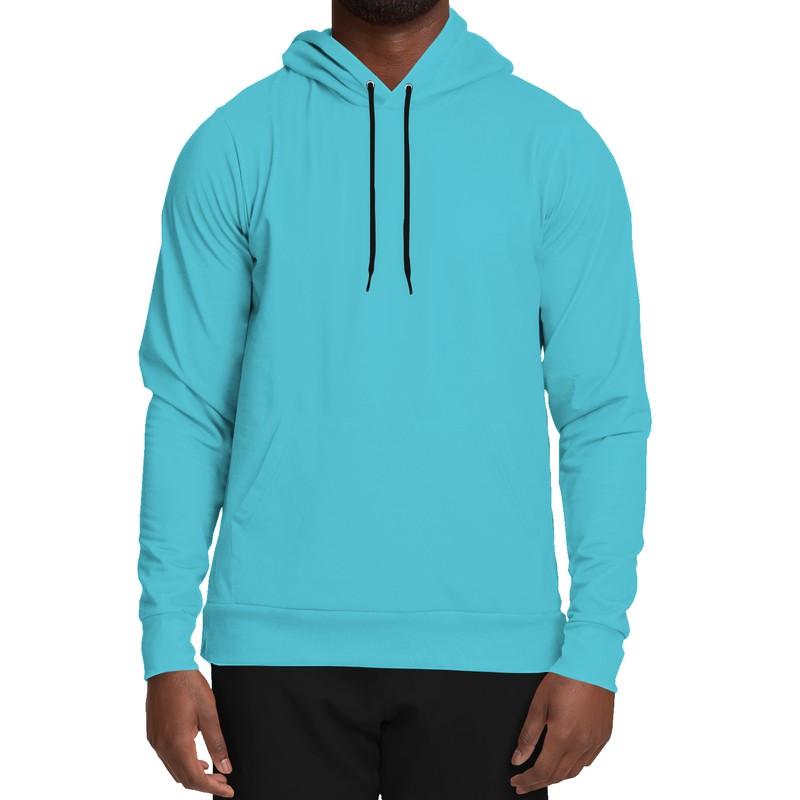 Aqua Blue Hoodie (C60M0Y15K0) - Man Front