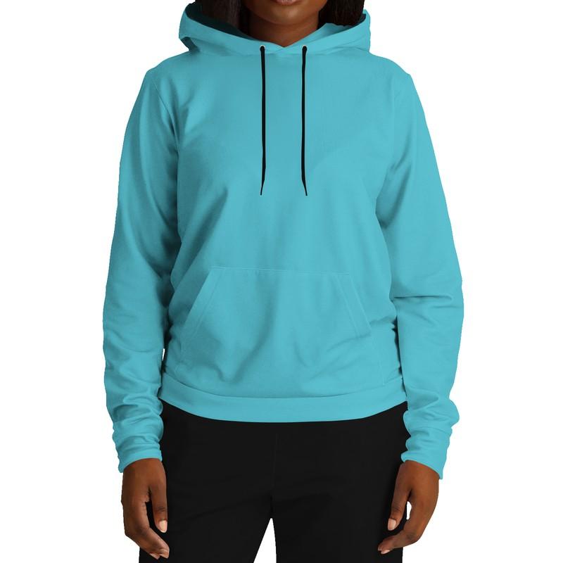 Aqua Blue Hoodie (C60M0Y15K0) - Woman Front