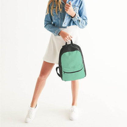 Aquamarine Blue Canvas Backpack (BGG2-ME-LI) - Woman