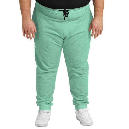 Aquamarine Blue Joggers PLUS (BGG2-ME-LI) - Man Front PLUS