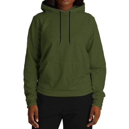 Army Green Hoodie (L-FM-DA) - Woman Front