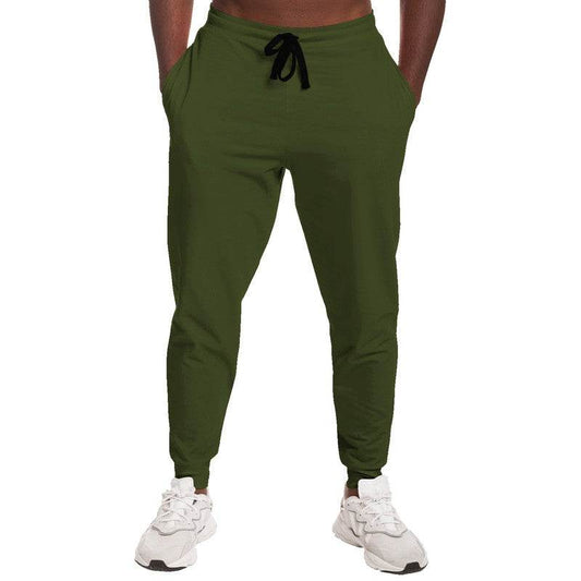 Army Green Joggers (L-FM-DA) - Man Front