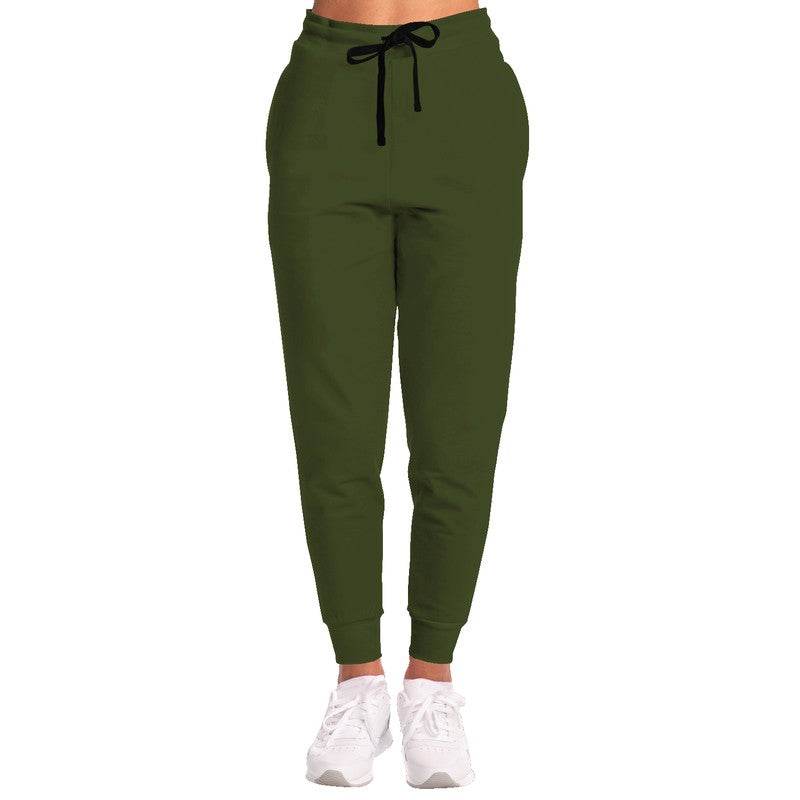 Army Green Joggers (L-FM-DA) - Woman Front